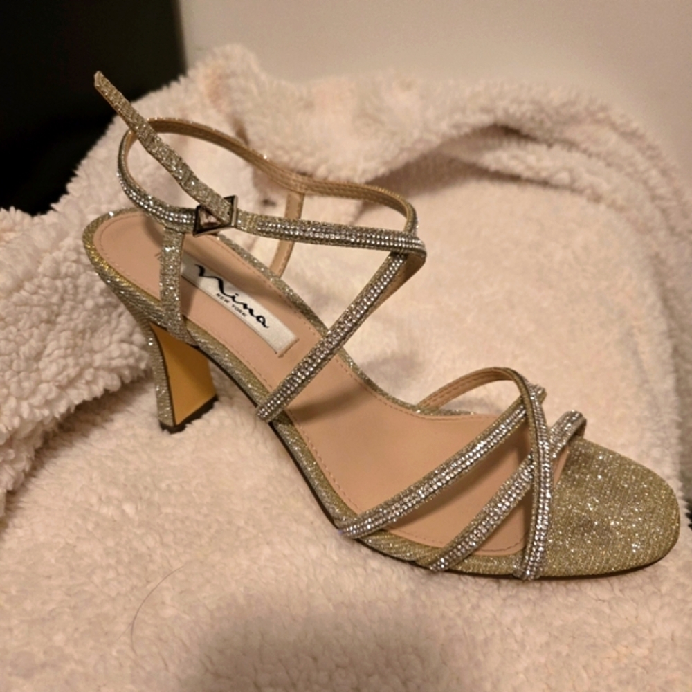 Nina New York Shoes Size 8.5M Evening Sandals